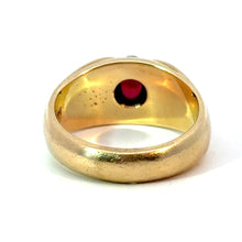 Load image into Gallery viewer, Victorian 14ktyg 2ct Cabochon Garnet Ring