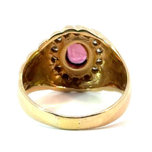 Load image into Gallery viewer, Late Century 14ktyg .75ct Ruby + .70cttw of Round Brilliant Cut Diamonds Ring