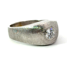 Load image into Gallery viewer, Late Century 14ktwg .50ct Round Brilliant Cut, Satin Finish Ring