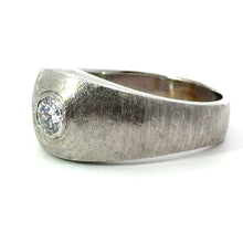 Load image into Gallery viewer, Late Century 14ktwg .50ct Round Brilliant Cut, Satin Finish Ring