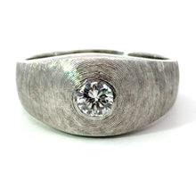 Load image into Gallery viewer, Late Century 14ktwg .50ct Round Brilliant Cut, Satin Finish Ring