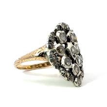 Load image into Gallery viewer, Victorian 14ktyg/Silver 1cttw Rose Cut Diamond Ring