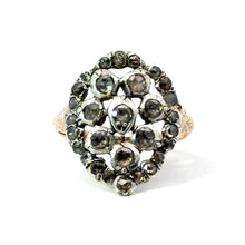 Load image into Gallery viewer, Victorian 14ktyg/Silver 1cttw Rose Cut Diamond Ring