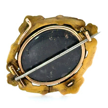Load image into Gallery viewer, Victorian 15ktyg .50ct emeralds + natural pearls locket pendant