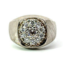Load image into Gallery viewer, Late Century 14ktwg 1.30cttw Round Brilliant Cut Satin Finish Ring