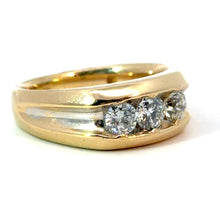 Load image into Gallery viewer, Late Century 1.50cttw 2x Round Brilliant Cut+ 1xOld European Cut Diamond Band