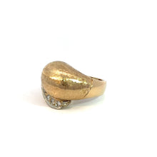 Load image into Gallery viewer, Late Century 14kt Yellow Gold .50cttw Diamond Ring with Satin Finish