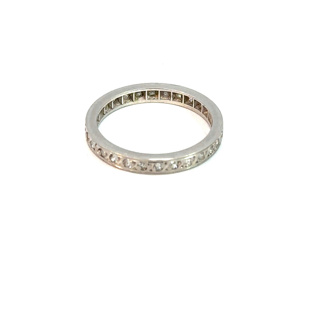 Art Deco Platinum .50cttw Diamond Eternity Band