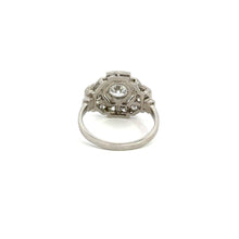 Load image into Gallery viewer, Art Deco Platinum .95ct Old European Cut + 1.28cttw Diamond Ring