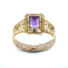 Load image into Gallery viewer, Victorian Amethyst Filigree Bracelet
