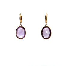 Load image into Gallery viewer, Victorian Amethyst Lever Back Earrings