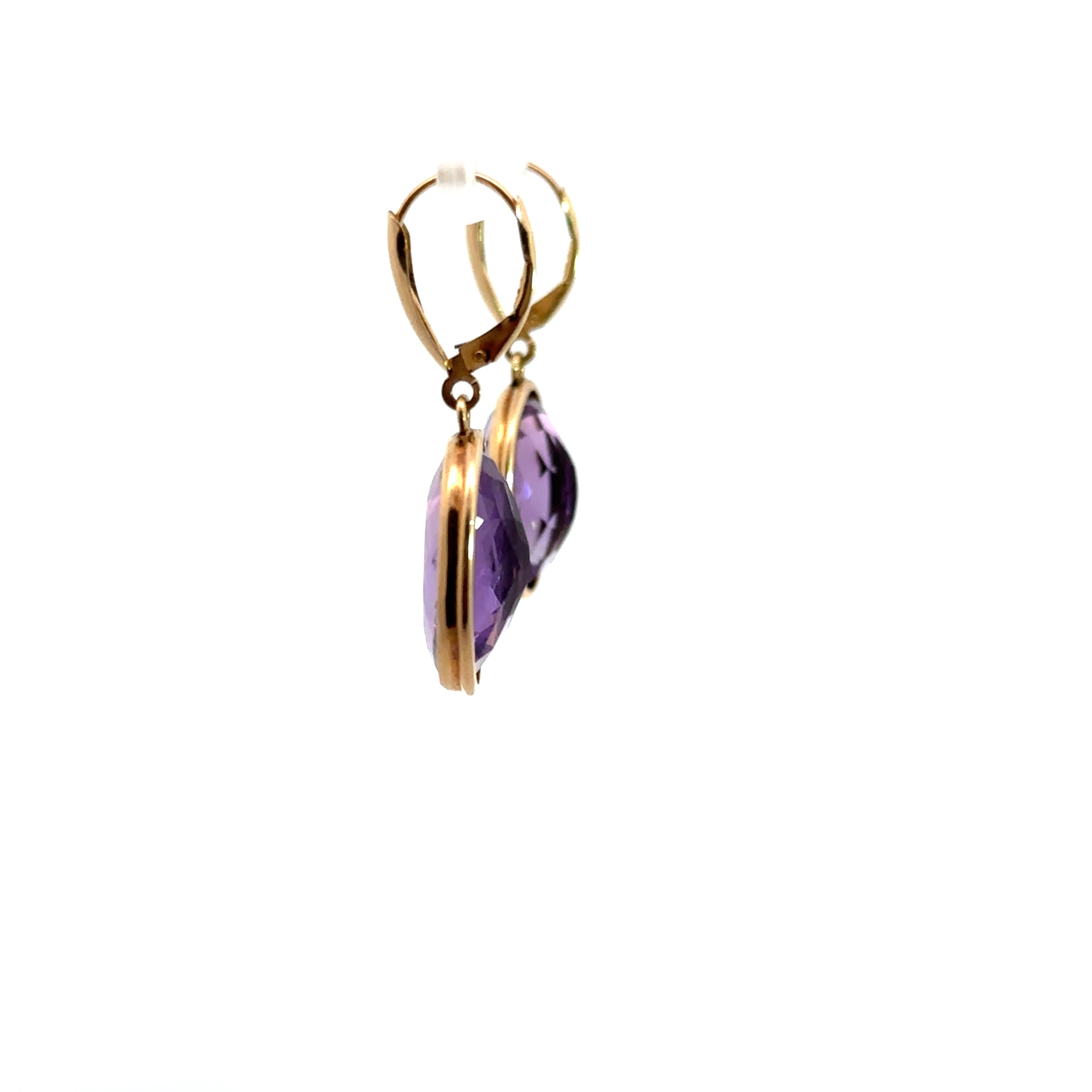 Victorian Amethyst Lever Back Earrings