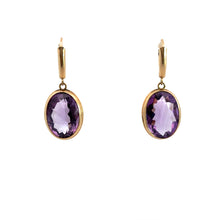 Load image into Gallery viewer, Victorian Amethyst Lever Back Earrings