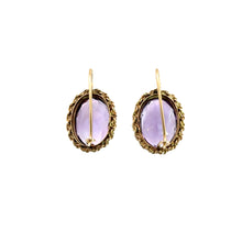 Load image into Gallery viewer, Late Century 14k Gold Amethyst Earrings