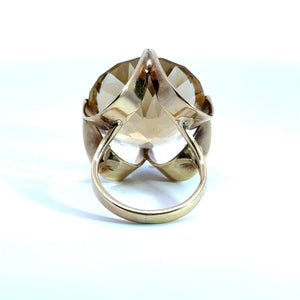 Mid Century Citrine Ring
