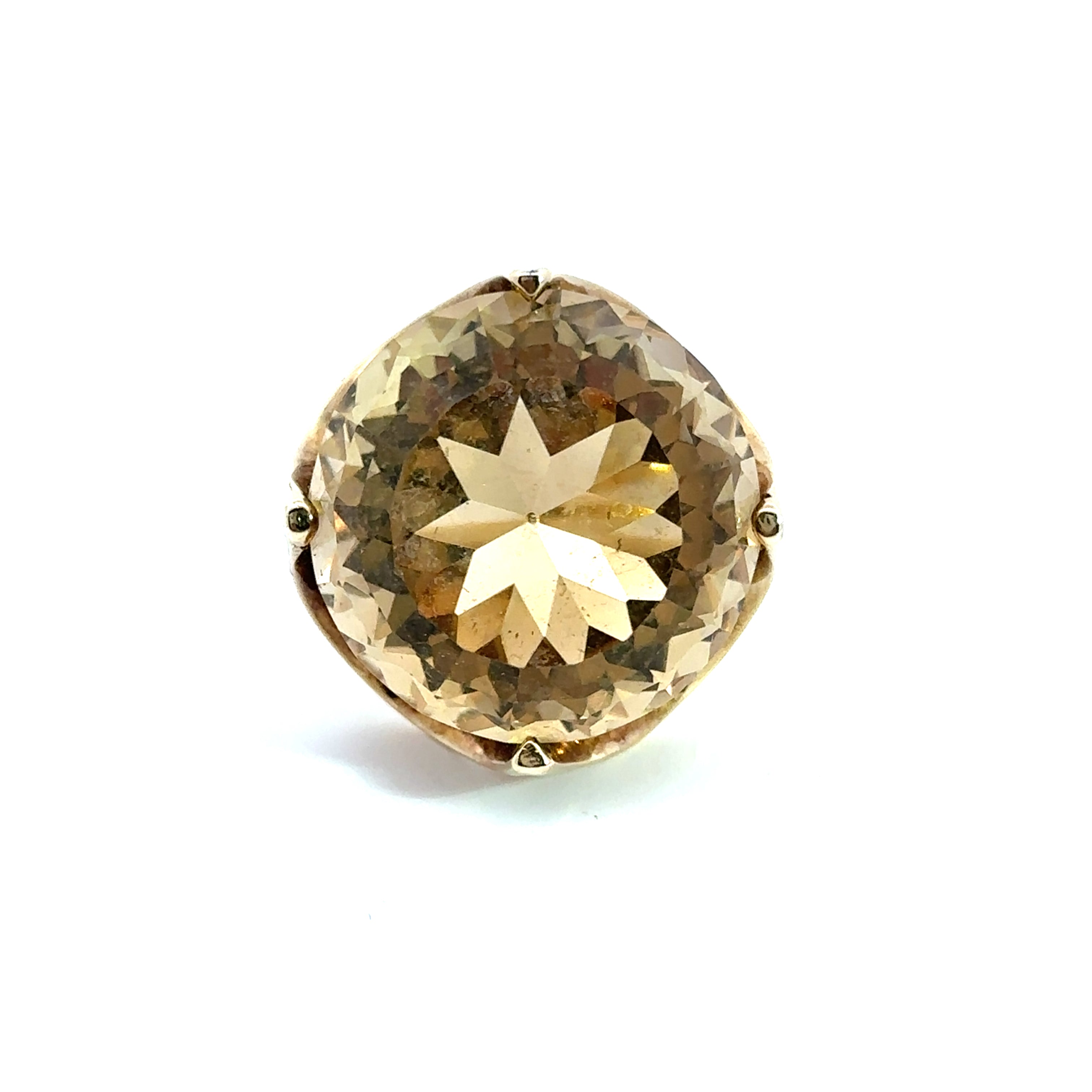 Mid Century Citrine Ring