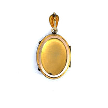 Load image into Gallery viewer, Victorian gold filled belt  &amp; garter motif with seed pearl locket