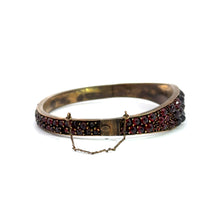 Load image into Gallery viewer, Victorian Vermeil Garnet Bangle Bracelet
