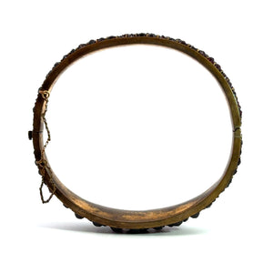 Victorian Vermeil Garnet Bangle Bracelet