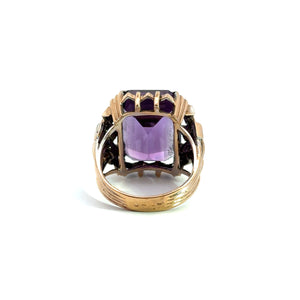 Mid Century Amethyst Ring