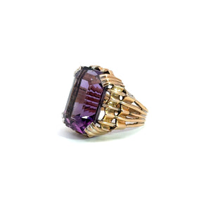 Mid Century Amethyst Ring