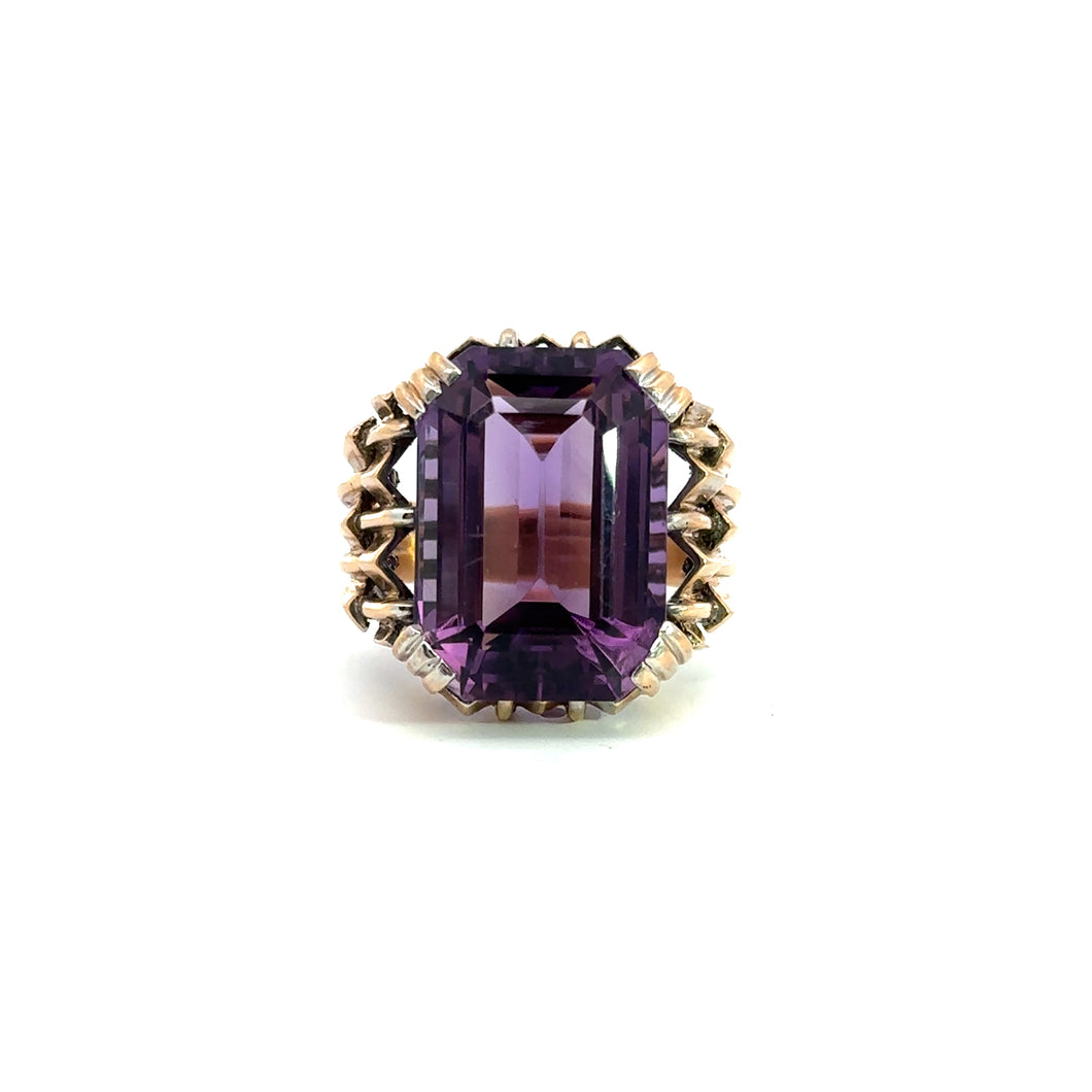 Mid Century Amethyst Ring