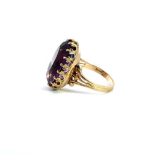 Load image into Gallery viewer, Victorian Gold Amethyst Ring