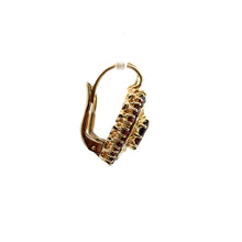 Load image into Gallery viewer, Mid Century 14ktyg Garnet Earrings