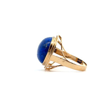 Load image into Gallery viewer, Late Century 14kt Yellow Gold Lapis Lazuli Ring