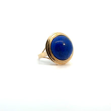Load image into Gallery viewer, Late Century 14kt Yellow Gold Lapis Lazuli Ring