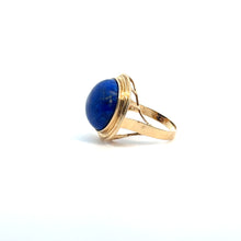 Load image into Gallery viewer, Late Century 14kt Yellow Gold Lapis Lazuli Ring