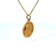 Load image into Gallery viewer, Mid Century 14kt Yellow Gold &quot;Dos Pesos&quot; Coin Charm on 14kt Yellow Gold Chain