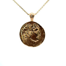 Load image into Gallery viewer, Late Century 14kt Yellow Gold Greek &quot;Adonis&quot; Pendant on 14ktyg Chain