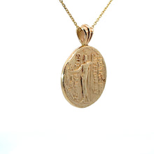 Load image into Gallery viewer, Late Century 14kt Yellow Gold Greek &quot;Adonis&quot; Pendant on 14ktyg Chain