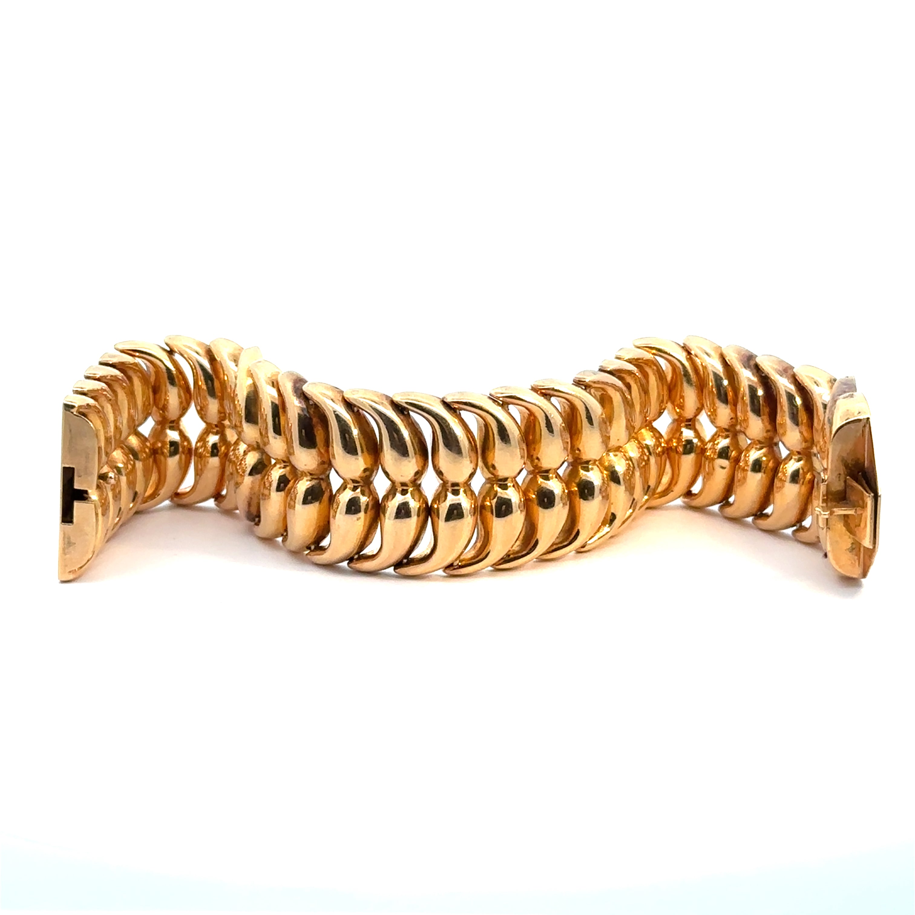 Late Century 14kt Yellow Gold Link Bracelet
