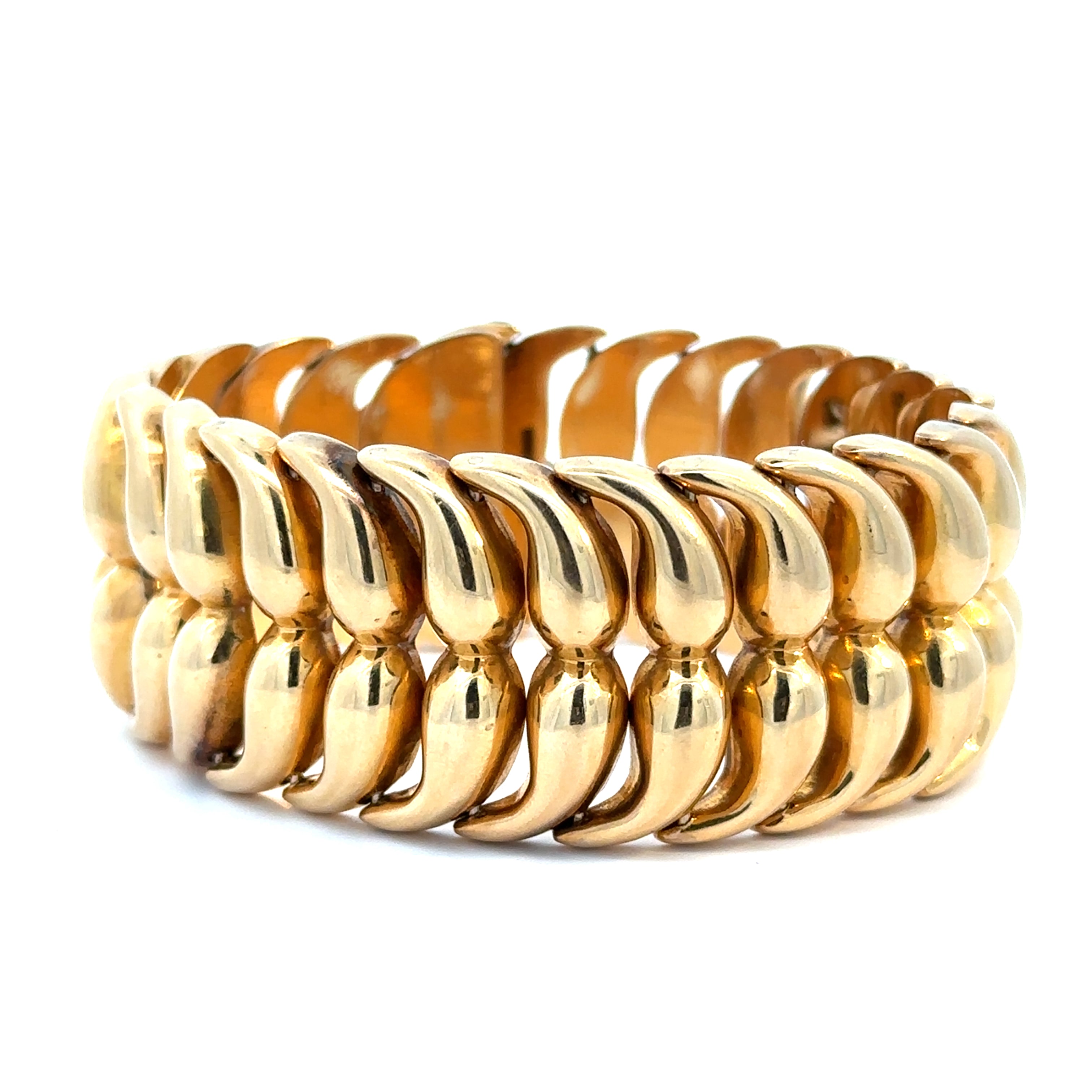 Late Century 14kt Yellow Gold Link Bracelet