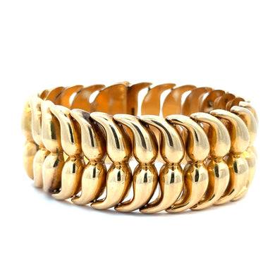 Late Century 14kt Yellow Gold Link Bracelet