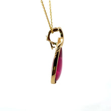 Load image into Gallery viewer, Late Century Cabochon Rubellite Tourmaline Pendant